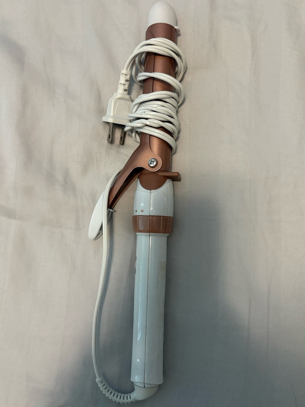 Conair White and Rose Gold Hair Curling Iron, Good